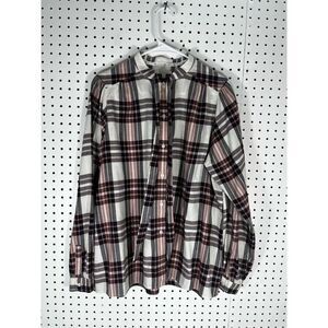 Barbour plaid flannel top